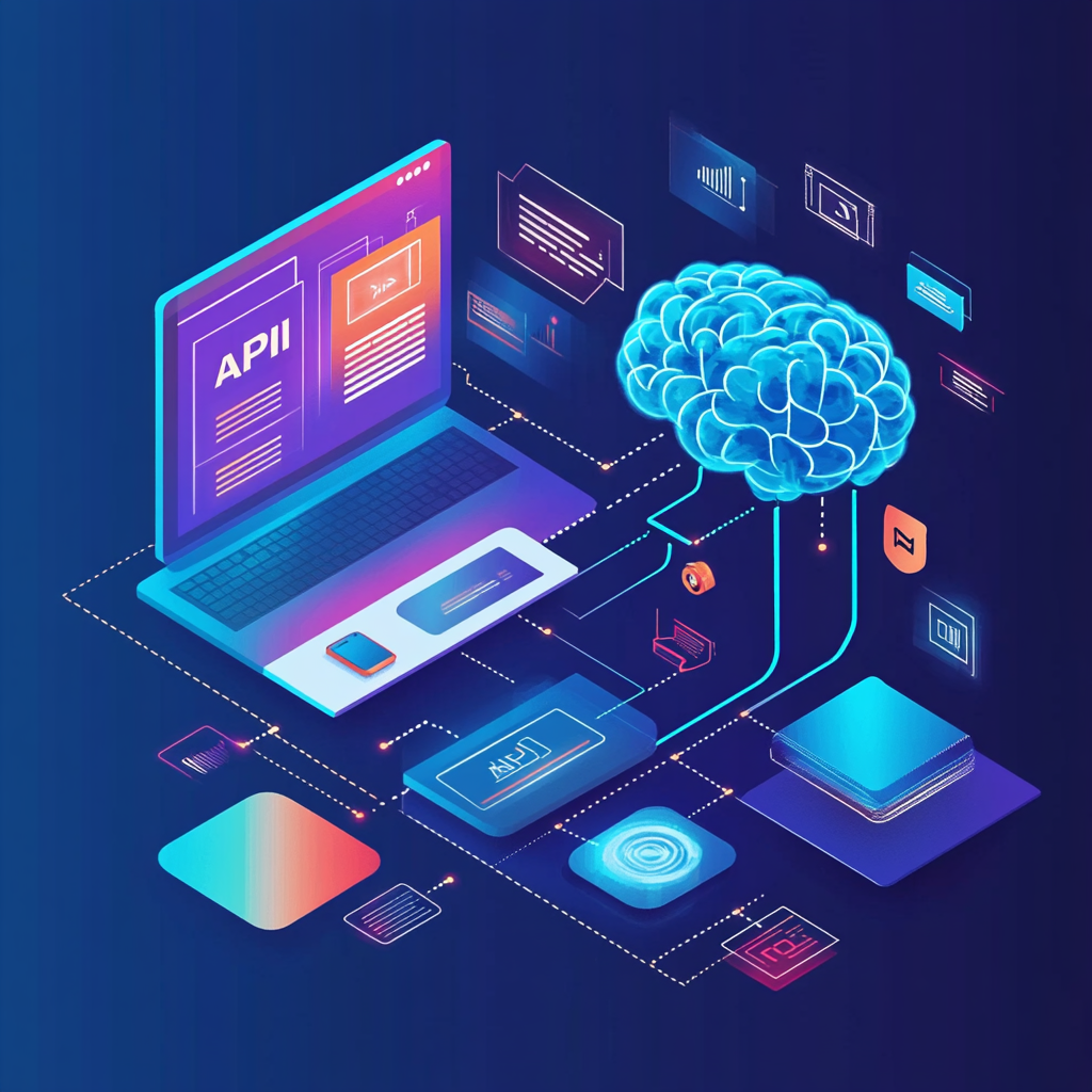 AI API Development Concept Illustration